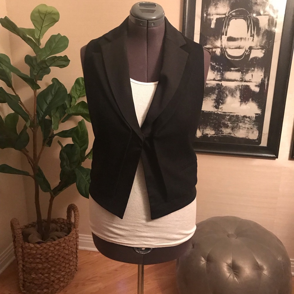 Club Monaco Wool Tuxedo Vest